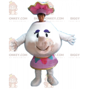 Mrs. BIGGYMONKEY™ mascottekostuum Samovar-theepot in Belle en