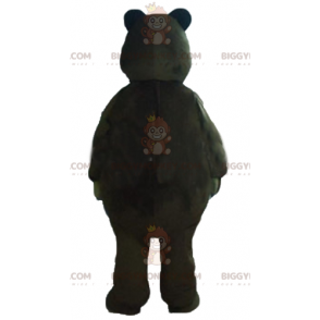 BIGGYMONKEY™ Big Funny Brown And Beige Bear Mascot Costume –