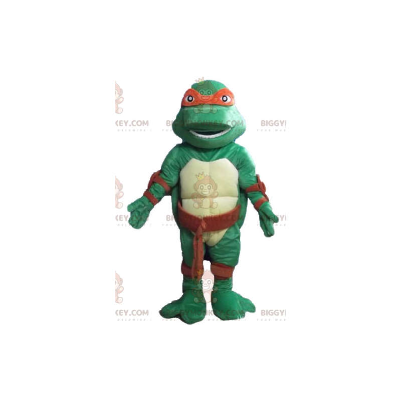 BIGGYMONKEY™ mascot costume of Raphael the famous ninja turtle