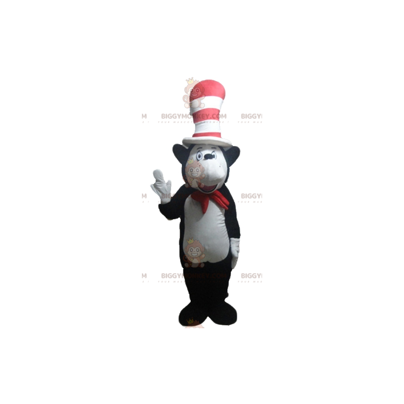 Costume da mascotte BIGGYMONKEY™ con orso bianco e nero Topo