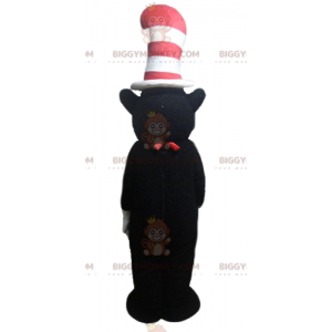 Costume de mascotte BIGGYMONKEY™ d'ours noir et blanc de souris