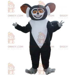 Costume de mascotte BIGGYMONKEY™ de lémurien noir et blanc du