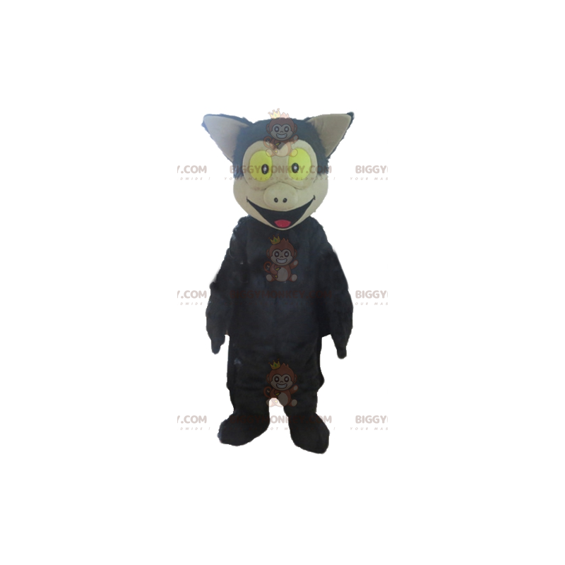 Giant Black and Beige Bat BIGGYMONKEY™ Mascot Costume –