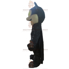 Traje de mascote de morcego gigante preto e bege BIGGYMONKEY™ –