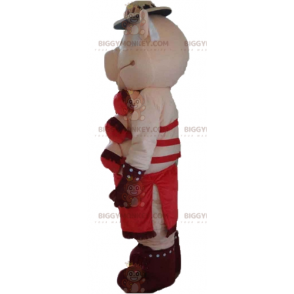 Costume de mascotte BIGGYMONKEY™ de cochonne rose avec des