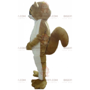 Brun og hvid lemur egern BIGGYMONKEY™ maskot kostume -