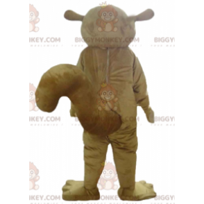 Costume mascotte BIGGYMONKEY™ scoiattolo lemure marrone e