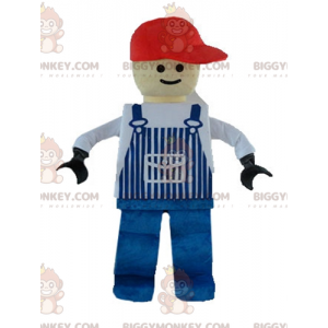 Traje de mascote Lego BIGGYMONKEY™ vestido com macacão azul –