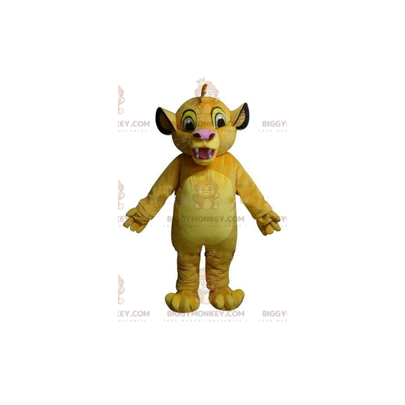 BIGGYMONKEY™ mascottekostuum van Simba de beroemde leeuwenwelp