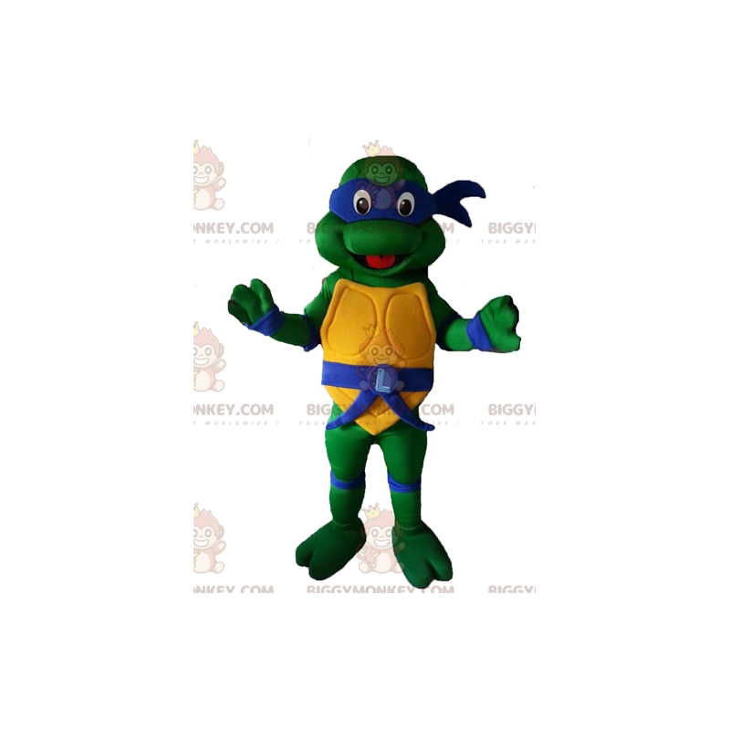 Kostým maskota BIGGYMONKEY™ slavné želvy ninja Leonarda s