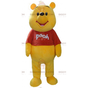 Disfraz de mascota BIGGYMONKEY™ de oso amarillo de dibujos