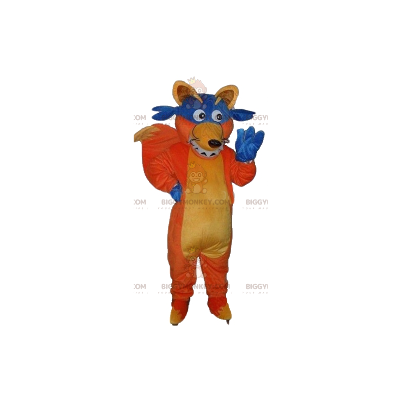 Traje de mascote BIGGYMONKEY™ de Swiper, a famosa raposa de