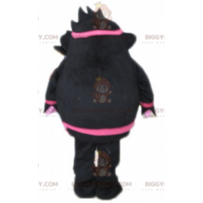 Kostium maskotka czarno-różowa małpa-bałwan BIGGYMONKEY™ -