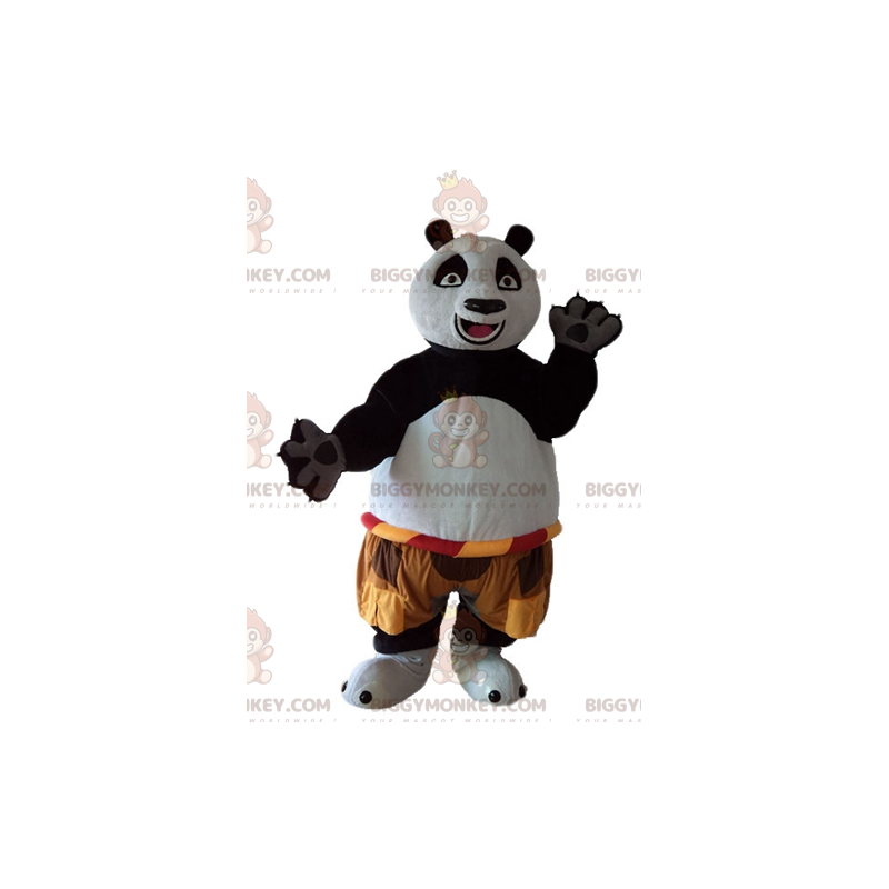 BIGGYMONKEY™ Maskottchenkostüm von Po, dem berühmten Panda aus