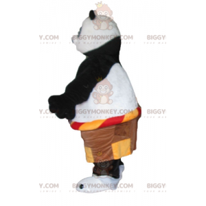 BIGGYMONKEY™ mascot costume of Po the famous panda from the