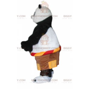 BIGGYMONKEY™ maskotdräkt av Po, den berömda pandan från den