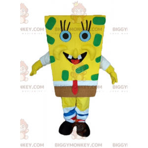 Cartoon Geel Karakter Spongebob BIGGYMONKEY™ Mascottekostuum -