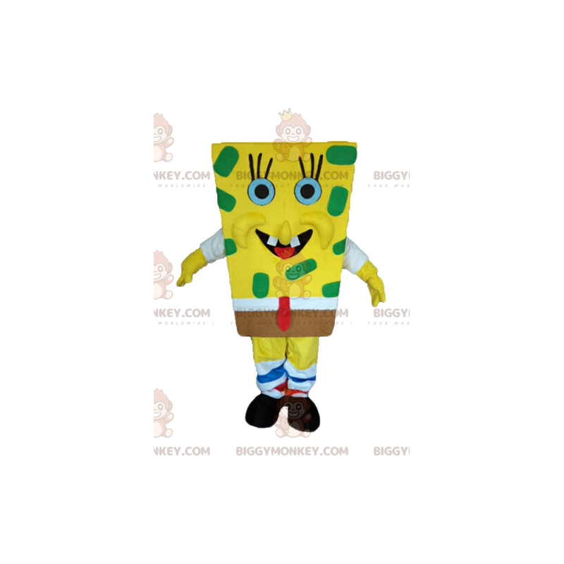 Gul tegneseriefigur Svampebob BIGGYMONKEY™ maskotkostume -