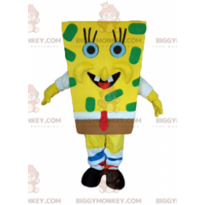 Cartoon Geel Karakter Spongebob BIGGYMONKEY™ Mascottekostuum -