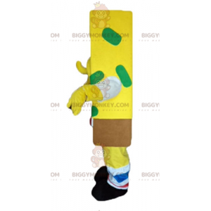 Cartoon Yellow Character Spongebob BIGGYMONKEY™ Mascot Costume