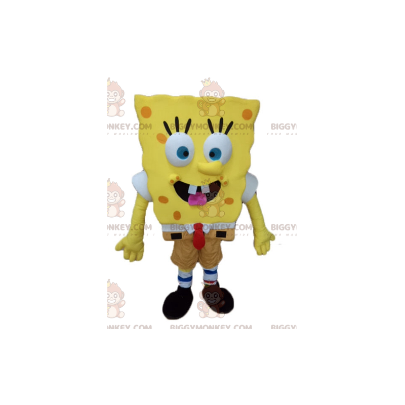 Animowany kostium maskotka Spongebob BIGGYMONKEY™ z żółtym