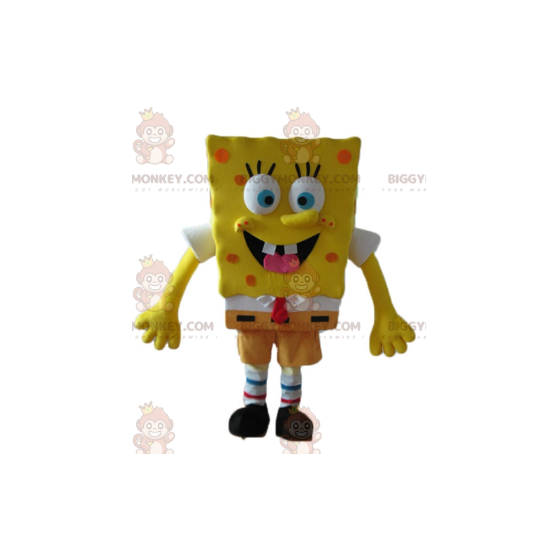 Animowany kostium maskotka Spongebob BIGGYMONKEY™ z żółtym