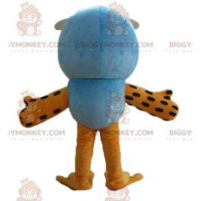 BIGGYMONKEY™ Costume da mascotte grande gufo blu e arancione