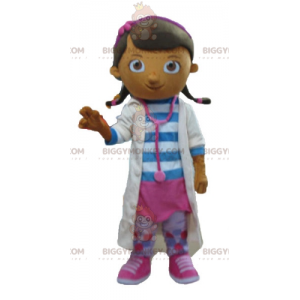 Costume de mascotte BIGGYMONKEY™ de fille d'infirmière de