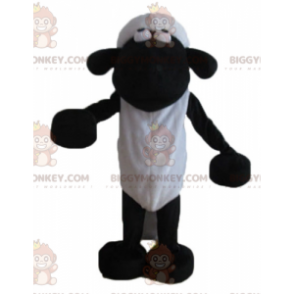 Costume de mascotte BIGGYMONKEY™ de Shaun mouton noir et blanc