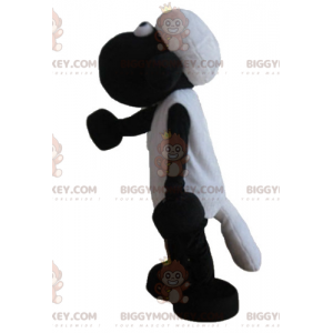 Costume de mascotte BIGGYMONKEY™ de Shaun mouton noir et blanc