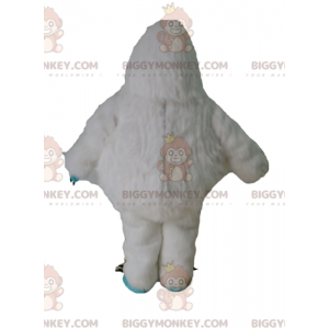 Costume de mascotte BIGGYMONKEY™ de yéti blanc et bleu de