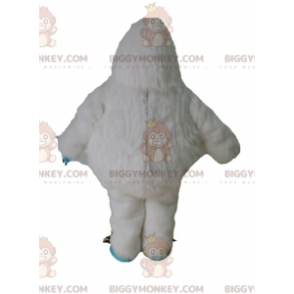 Furry Monster White and Blue Yeti Mascot Costume BIGGYMONKEY™ -