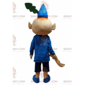 Costume de mascotte BIGGYMONKEY™ de lutin roux habillé en tenue