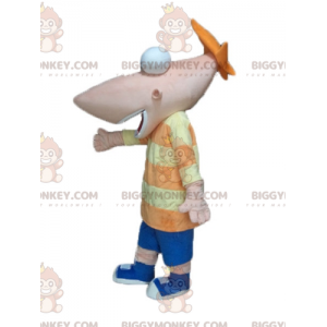 BIGGYMONKEY™ Costume da mascotte grande uomo sorridente