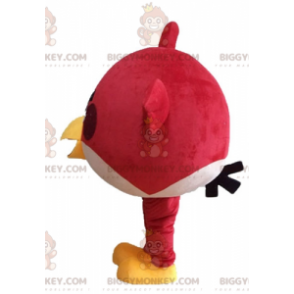 Red bird BIGGYMONKEY™ mascot costume from the famous game Angry