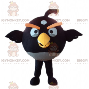 BIGGYMONKEY™ Maskottchenkostüm mit schwarz-gelbem Vogel aus dem