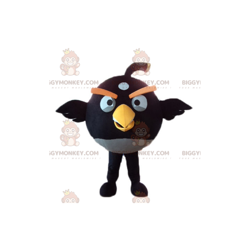 Disfraz de mascota BIGGYMONKEY™ de pájaro negro y amarillo del