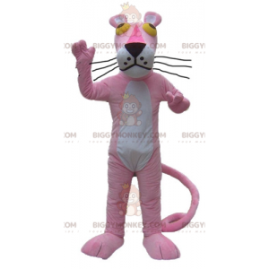 Pink Panther Cartoon-Figur BIGGYMONKEY™ Maskottchen-Kostüm -
