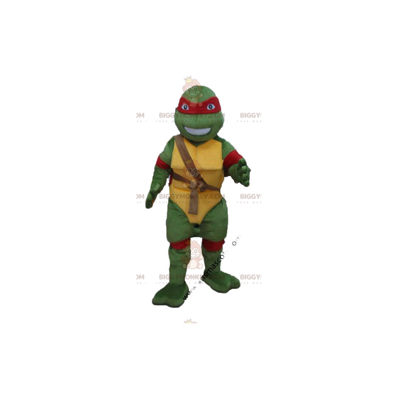 BIGGYMONKEY™ mascot costume of Raphael the famous ninja turtle