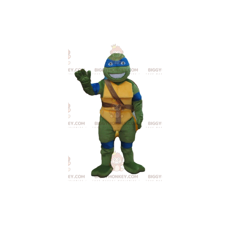 Leonardos berømte Blue Turtle Mascot Costume BIGGYMONKEY™ fra