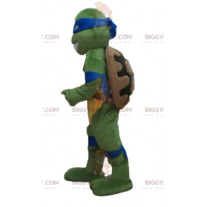 Famosa fantasia de mascote de tartaruga azul de Leonardo