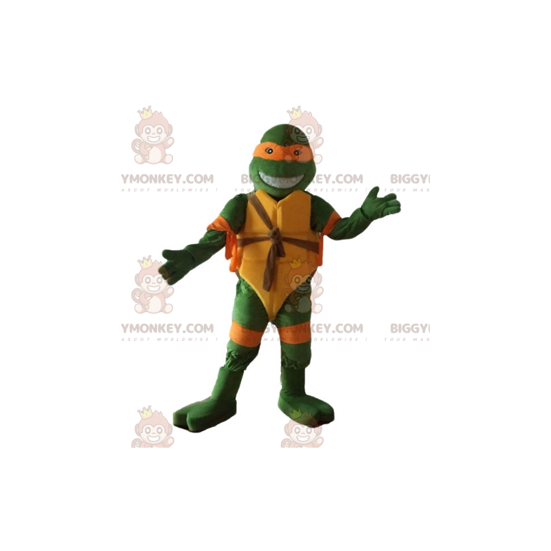 BIGGYMONKEY™ mascottekostuum van de beroemde oranje schildpad