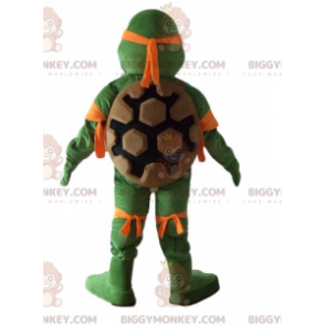 BIGGYMONKEY™ mascottekostuum van de beroemde oranje schildpad