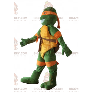 Traje de mascote BIGGYMONKEY™ da famosa tartaruga laranja de