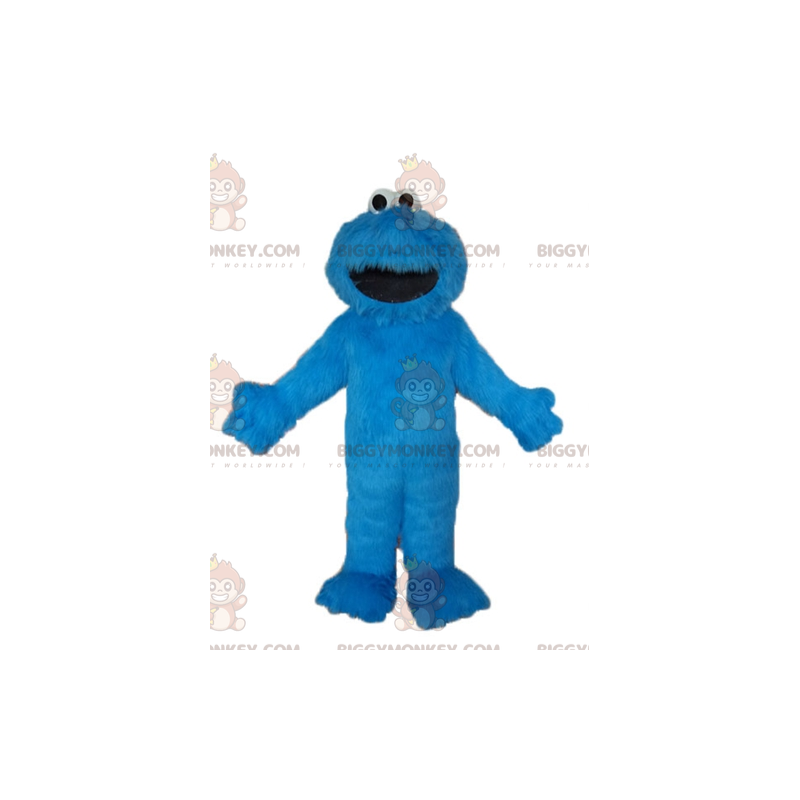 BIGGYMONKEY™ Disfraz de mascota Elmo Famoso títere azul de