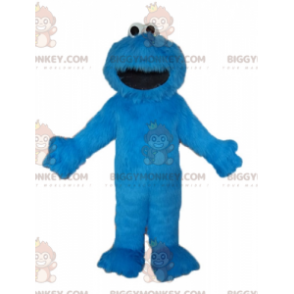 BIGGYMONKEY™ maskotdräkt Elmo Berömda Blue Sesame Street Puppet