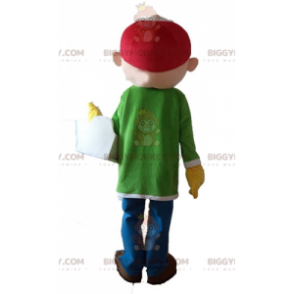 Costume de mascotte BIGGYMONKEY™ d'ouvrier de charpentier de