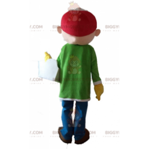 Traje de mascote de carpinteiro trabalhador braçal BIGGYMONKEY™