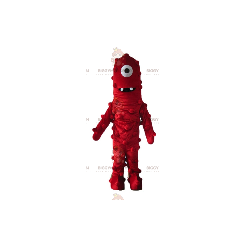 Funny Giant Red Cyclops Alien BIGGYMONKEY™ Mascot Costume -