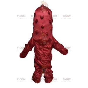Rolig Giant Red Cyclops Alien BIGGYMONKEY™ maskotdräkt -